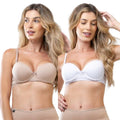 Kit 2 Sutiã Reforçado Básico de Microfibra com Bojo Conforto